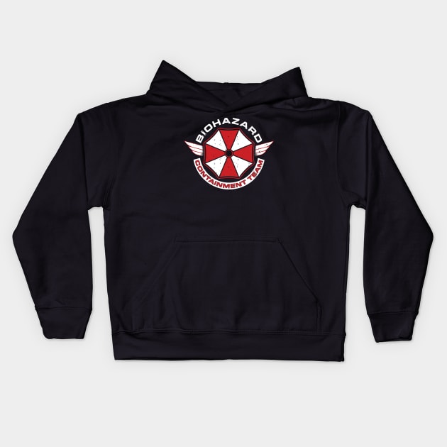 Biohazard Containment Kids Hoodie by DCLawrenceUK